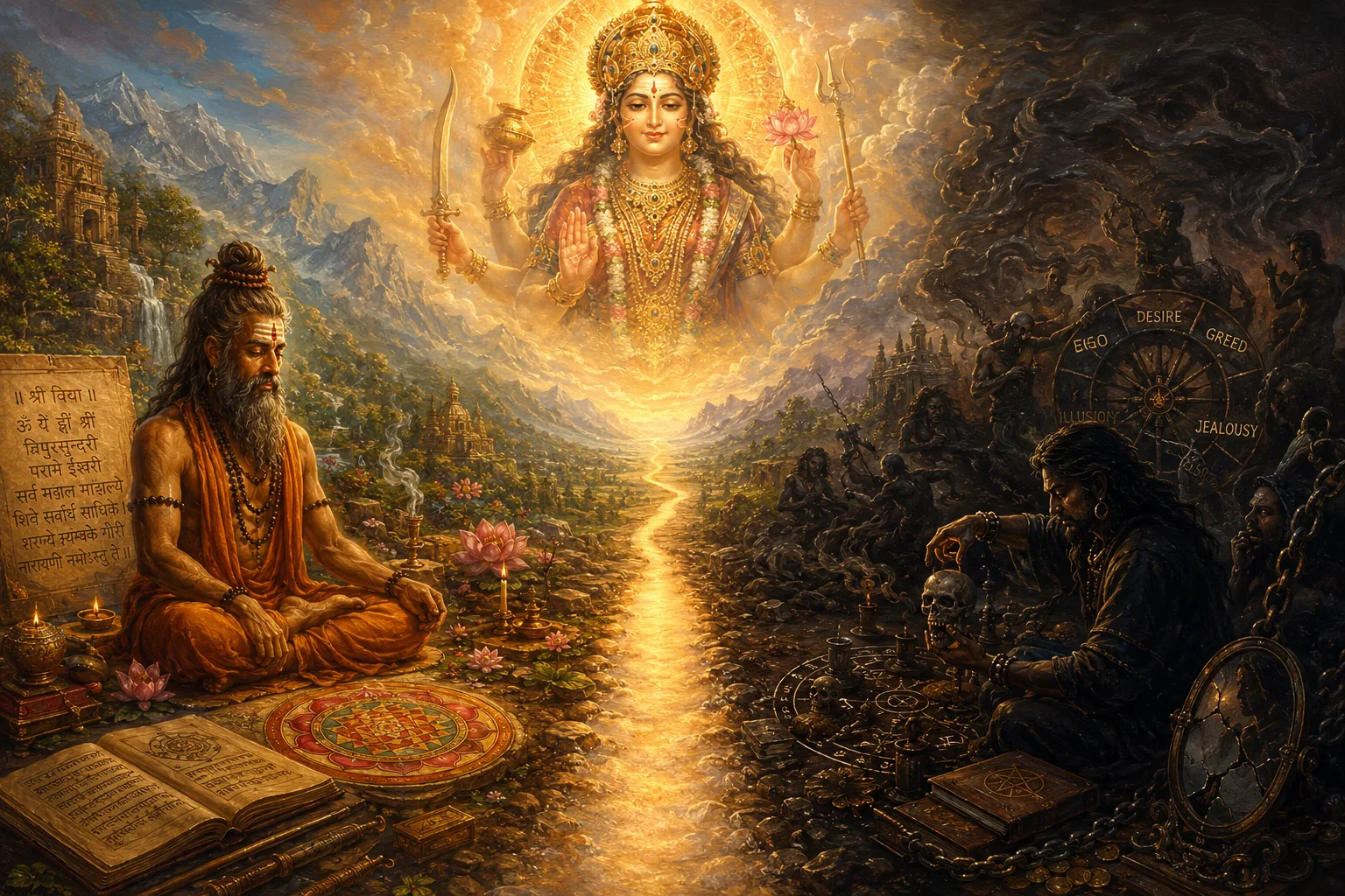 Tantra vs Black Magic Symbolism